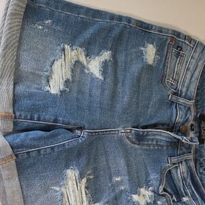 Judy Blue Ripped Light Blue Jean Shorts